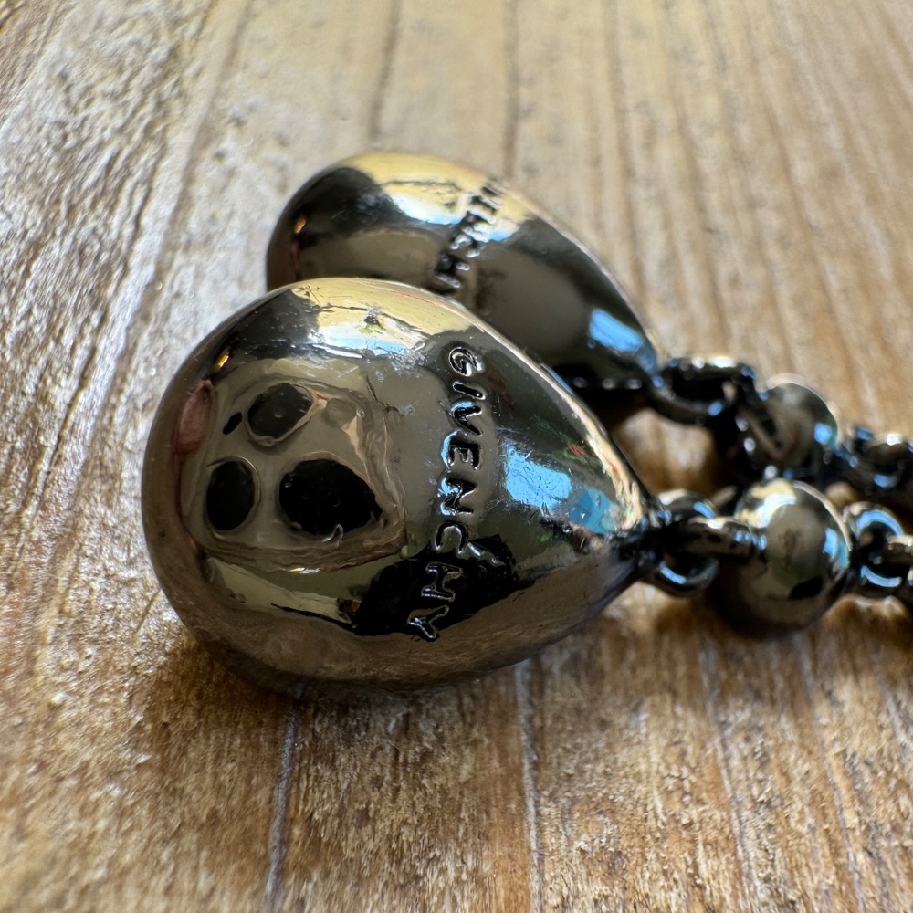 Givenchy Black Crystal Evening Dangle Earrings - image 3